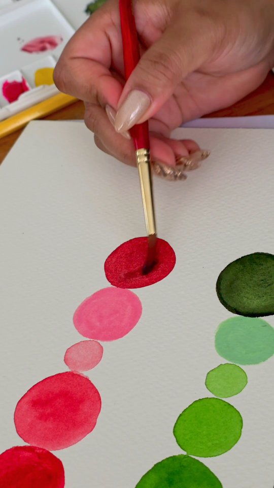Watercolour florals detail